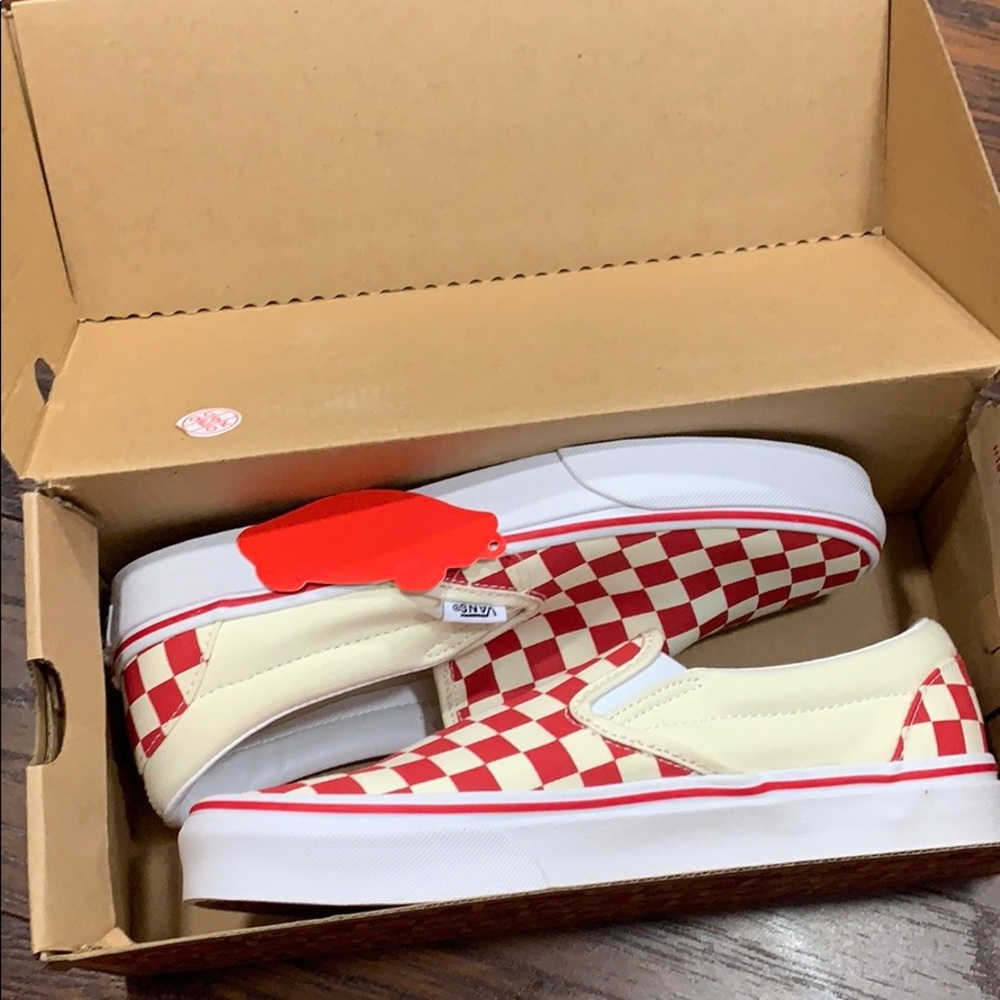 VANS CLASSIC SLIP-ON (Primary Check) Ring Red wmns - Picture 13 of 16